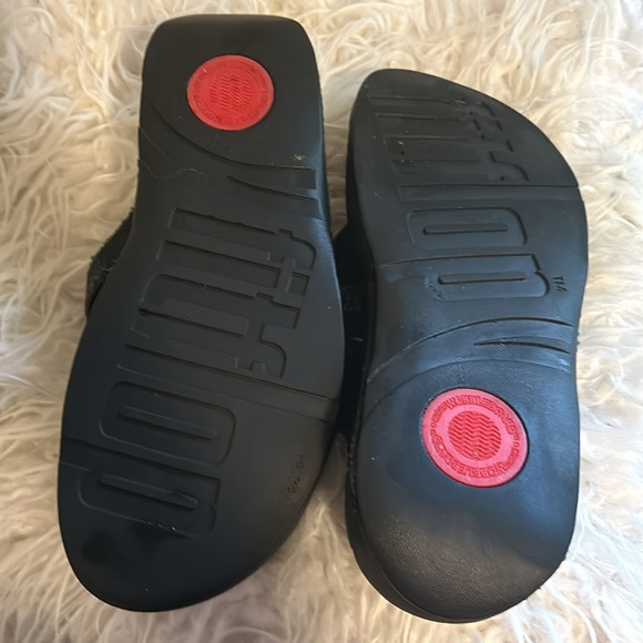 Top design FITFLOP Lulu glitter toe thong size 9 - Picture 6 of 9